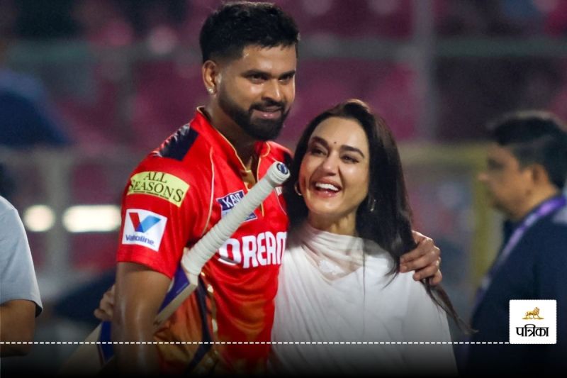 प्रीती जिंटा और श्रेयस अय्यर (फोटो क्रेडिट-IANS)