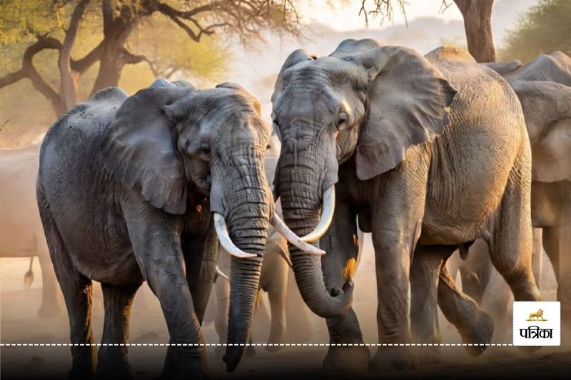 गौरेला-पेंड्रा-मरवाही में हाथियों का आतंक! ग्रामीणों के घरों में तोड़फोड़(photo-patrika)