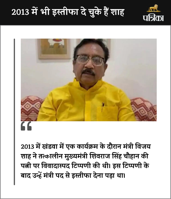 vijay Shah Resign