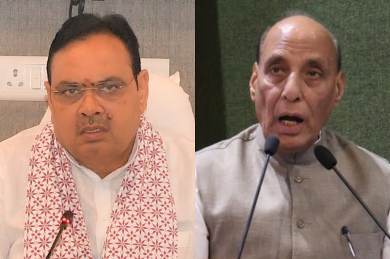 Defence Minister Rajnath Singh and CM Bhajanlal