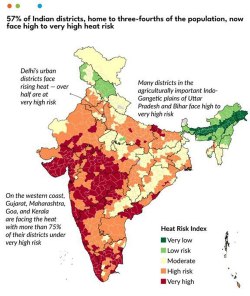 जलवायु परिवर्तन: भीषण गर्मी के खतरे के चपेट में देश की तीन चौथाई आबादी - image
