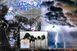 7-8-9 मई के लिए IMD का ‘ट्रिपल अलर्ट’ जारी, 60 की स्पीड से आंधी और तेज बादलों की
गड़गड़ाहट के साथ अति भारी बारिश की हुई भविष्यवाणी - image