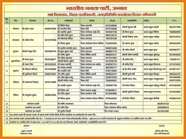जारी किया गया कैलेंडर