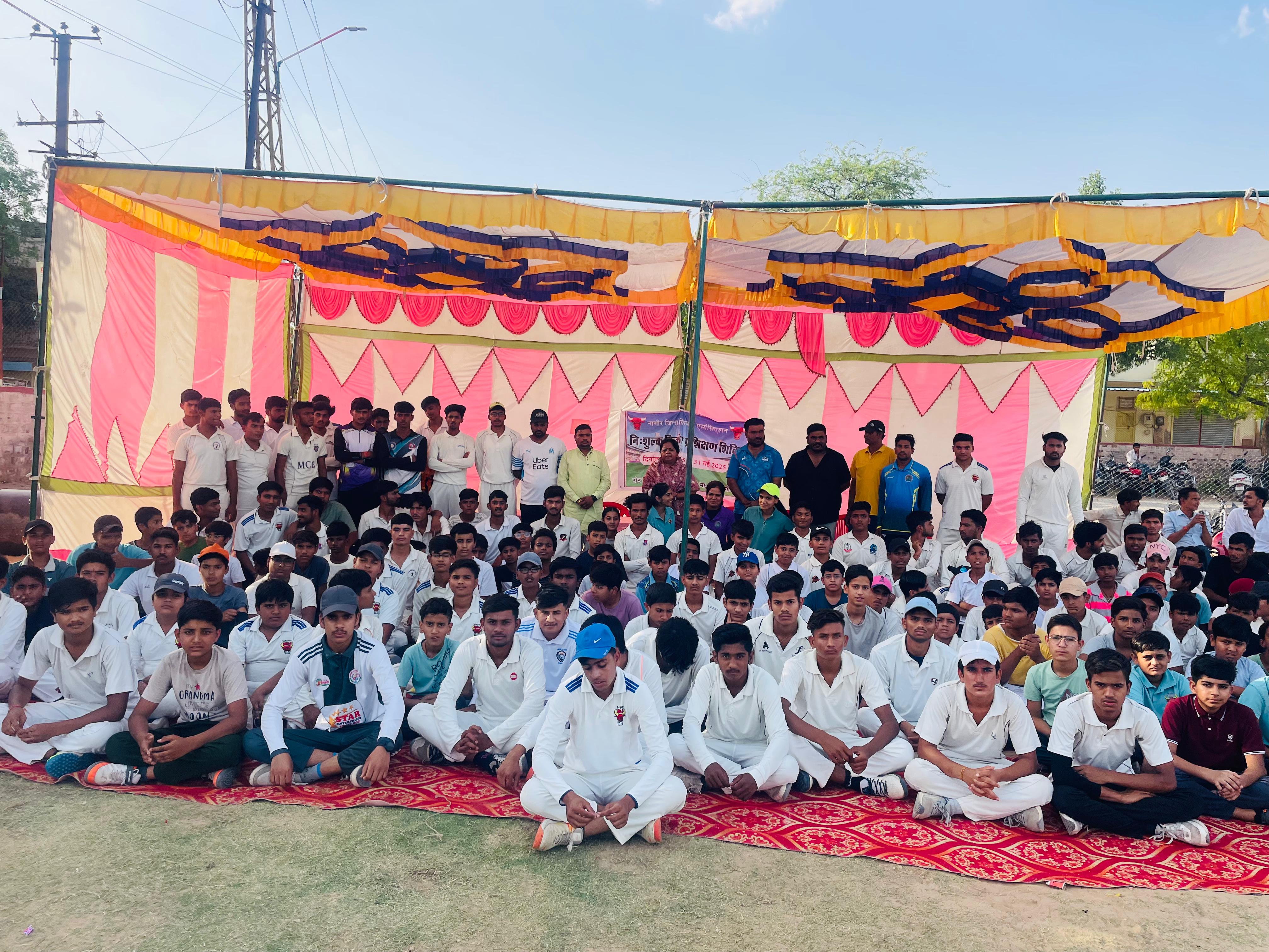 Nagaur news Diary…ग्रीष्मकालीन क्रिकेट प्रशिक्षण शिविर शुरू