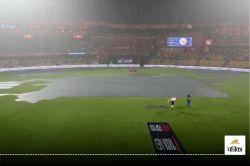 RCB vs KKR Update: बेंगलुरु में थोड़ी देर के लिए थमी बारिश, ओवर्स की कटौती शुरू - image