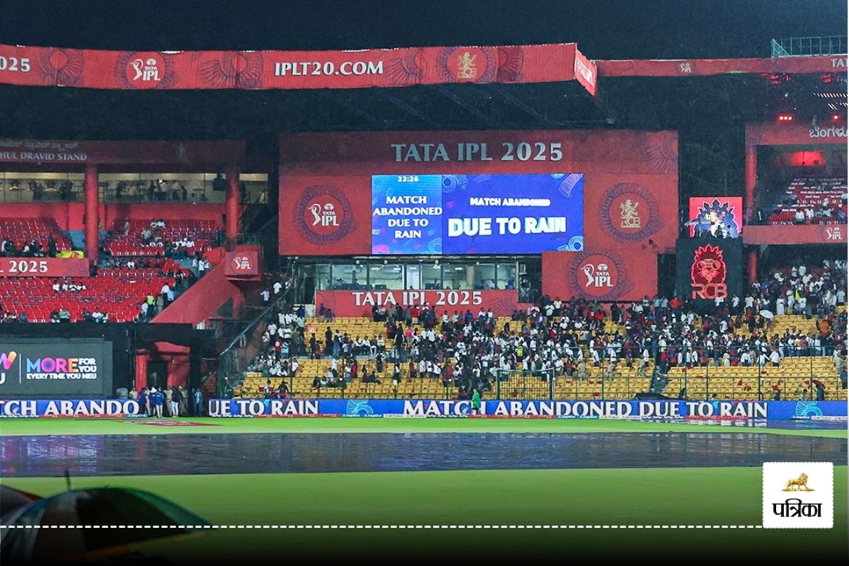 IPL 2025 RCB vs KKR Match Washed Out