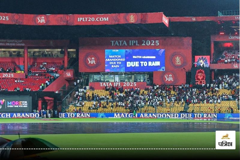 IPL 2025 RCB vs KKR Match Washed Out