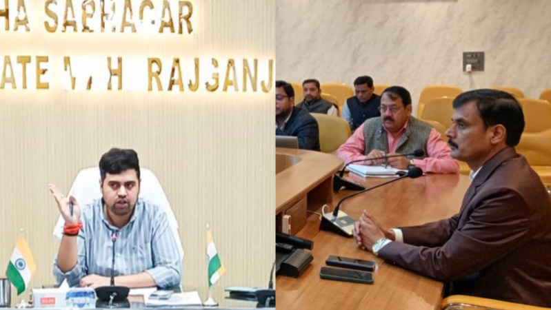 आईएएस अनुनय झा और आईएएस मंगल प्रसाद सिंह (फाइल फोटो)