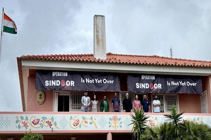 Indian embassy portugal pakistan protest