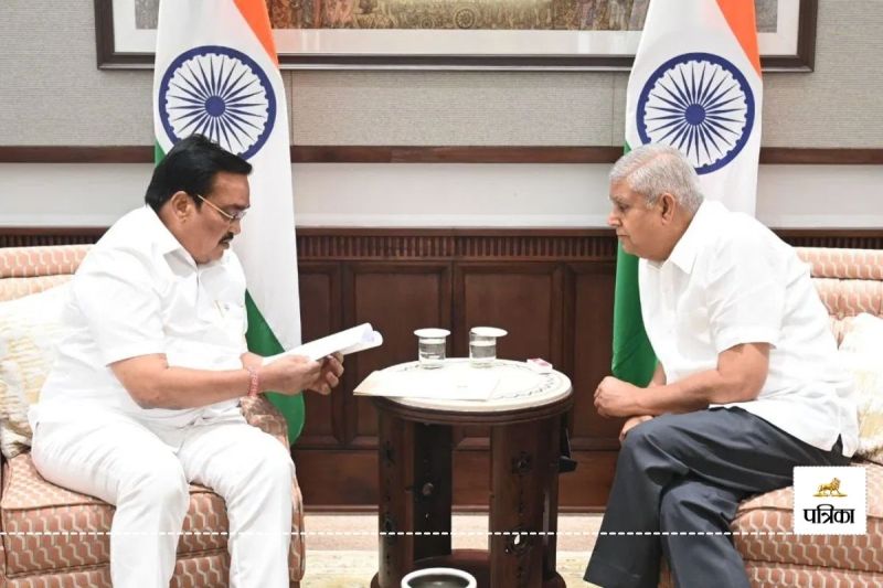 Rajasthan these three districts Good News CR Patil met Vice President Jagdeep Dhankhar Yamuna Water Agreement