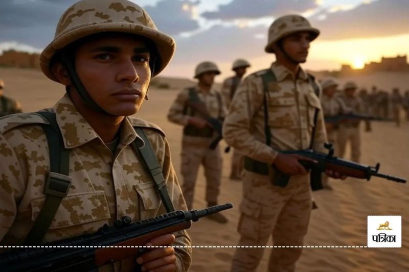 Jaisalmer 50 degree Temperature not only BSF men but also women soldiers are ready Facing Double Challenge