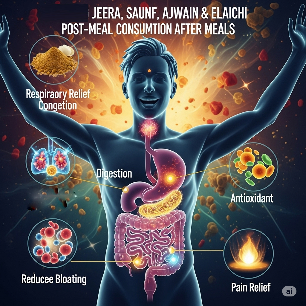 Jeera Saunf Ajwain Elaichi Powder