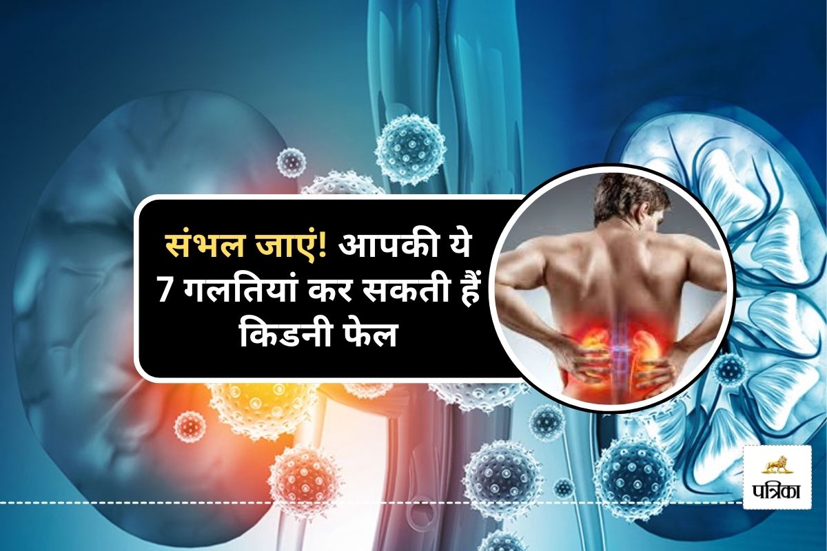 Causes of Kidney Damage : किडनी की खराबी के 7 बड़े कारण, क्या आप भी कर रहे हैं
ये गलतियां?