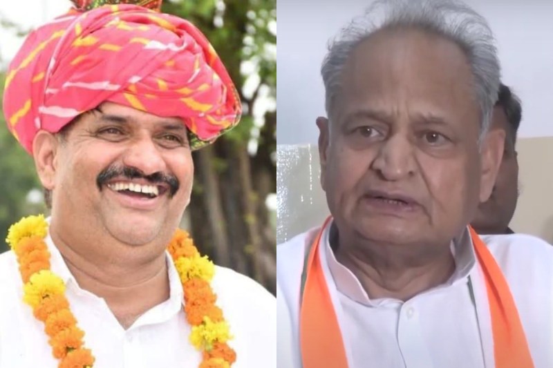 MLA Kanwarlal Meena and Ashok Gehlot