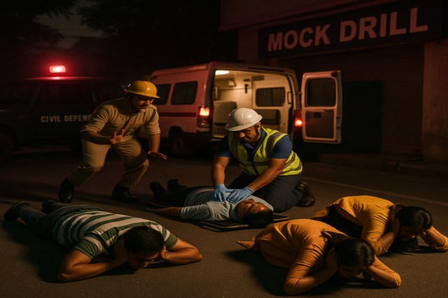 UP Mock drill 19 district war siren