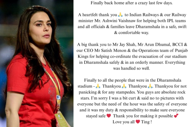 Preity Zinta Apologize