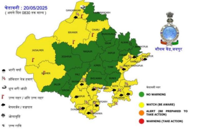 Rajasthan Rain Alert
