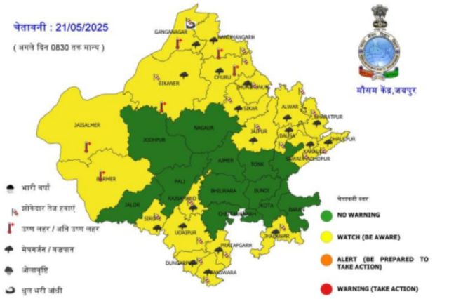 Rajasthan Rain Alert