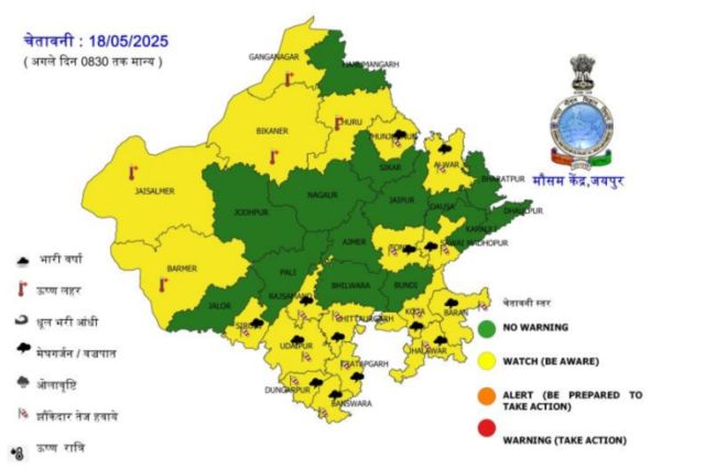 Rajasthan Rain Alert