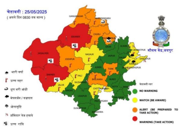 Rajasthan weather update