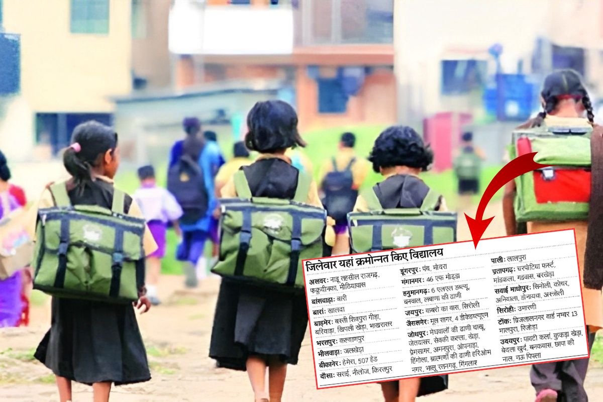 बल्ले-बल्ले: राजस्थान के ये स्कूल होंगे क्रमोन्नत, जल्दी देखें जिलेवार क्रमोन्नत
विद्यालयों की लिस्ट
