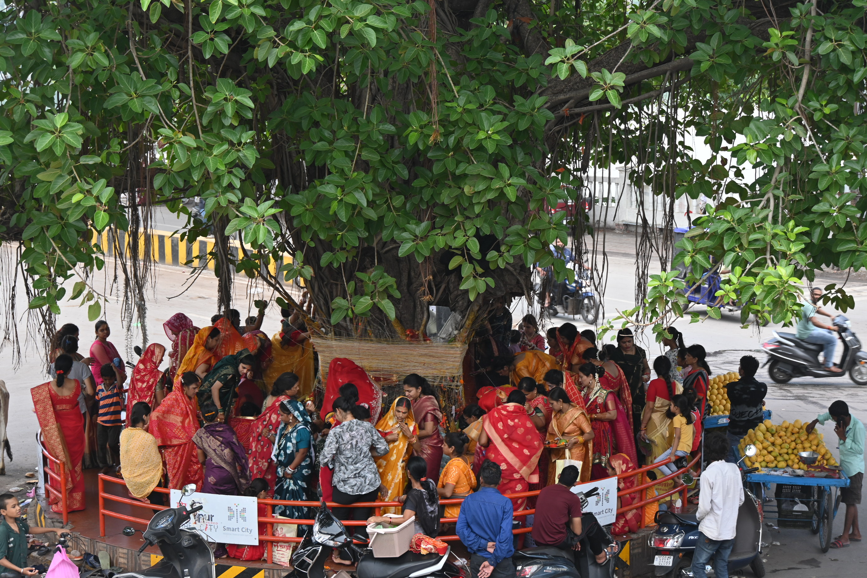 वट सावित्री पूजा : 16 श्रृंगार कर मांगा अंखड़ सौभाग्य का आ र्शिवाद, SEE PICS