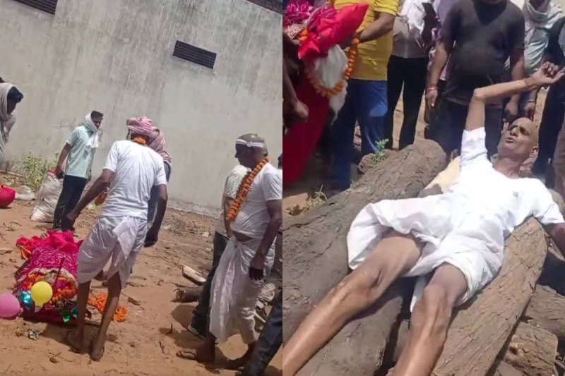 Two sons fight during mother's last rites