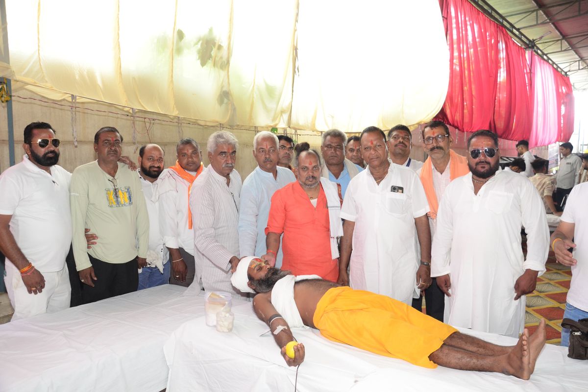 The passion to donate blood to save someone's life outweighed the scorching heat