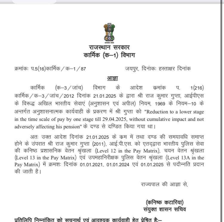 IPS Rajkumar Gupta