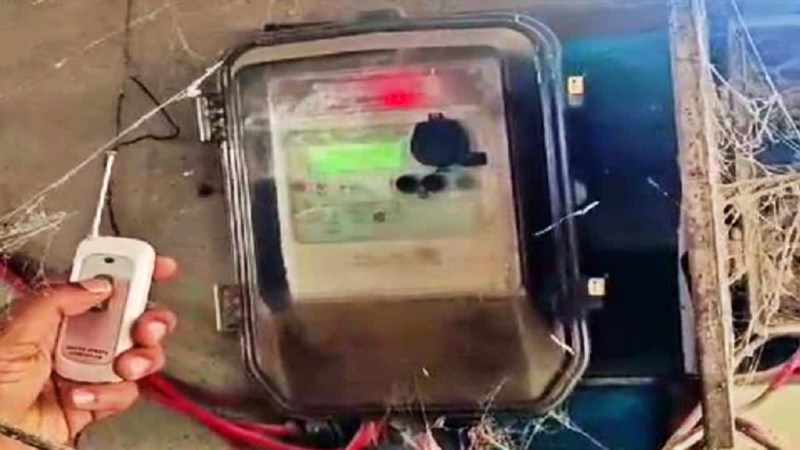 Installed a device in the meter and stole electricity using the remote