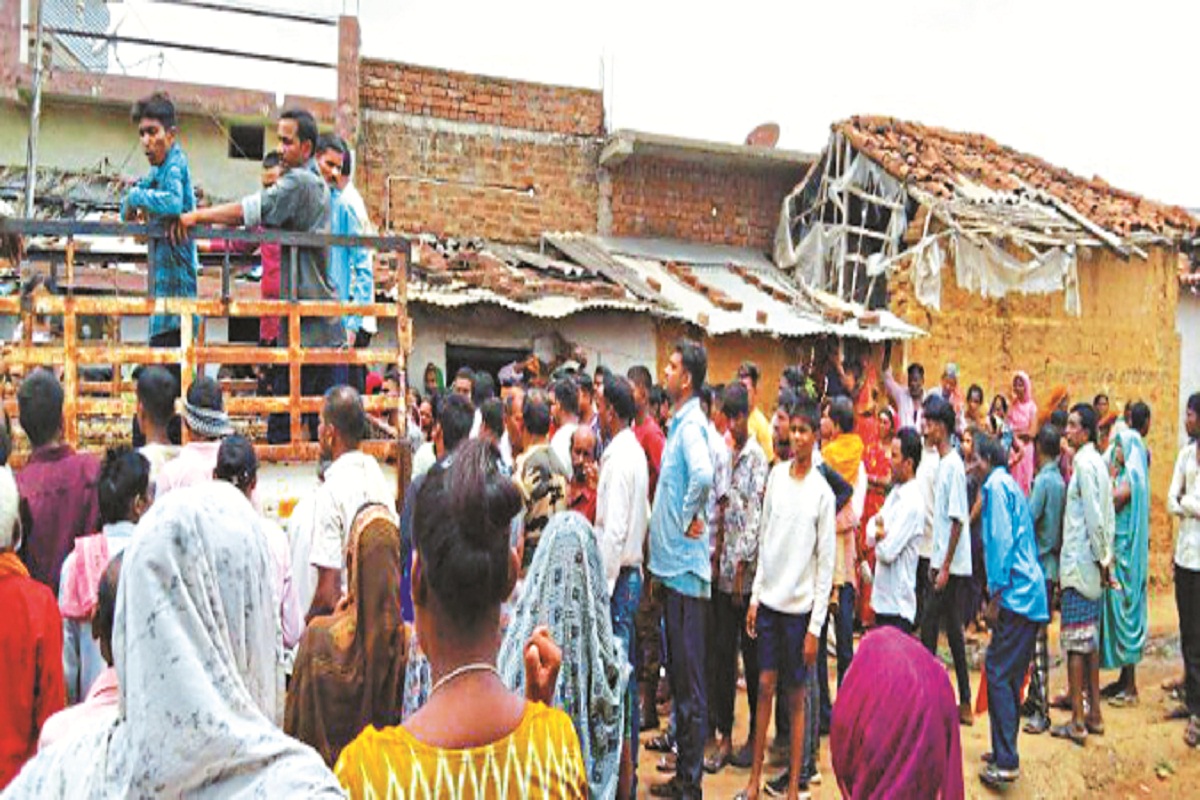 देवादा गांव की घटना (फोटो सोर्स - पत्रिका)