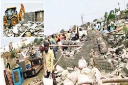 Raipur News: कौशल्या विहार में चला बुलडोजर, तीन घंटे में 40 मकान धराशायी - image