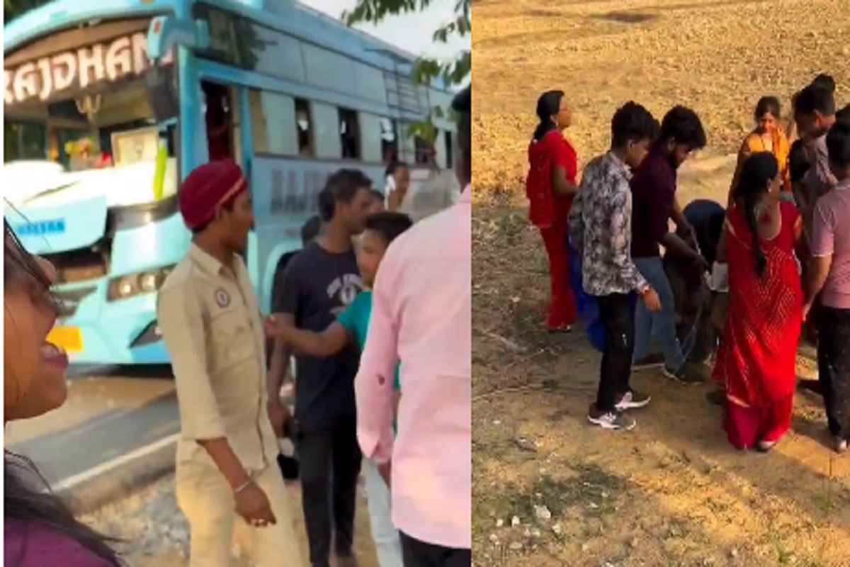 CG News: बाराती बस में तोड़फोड़, युवक की जमकर हुई धुनाई, देखें वीडियो