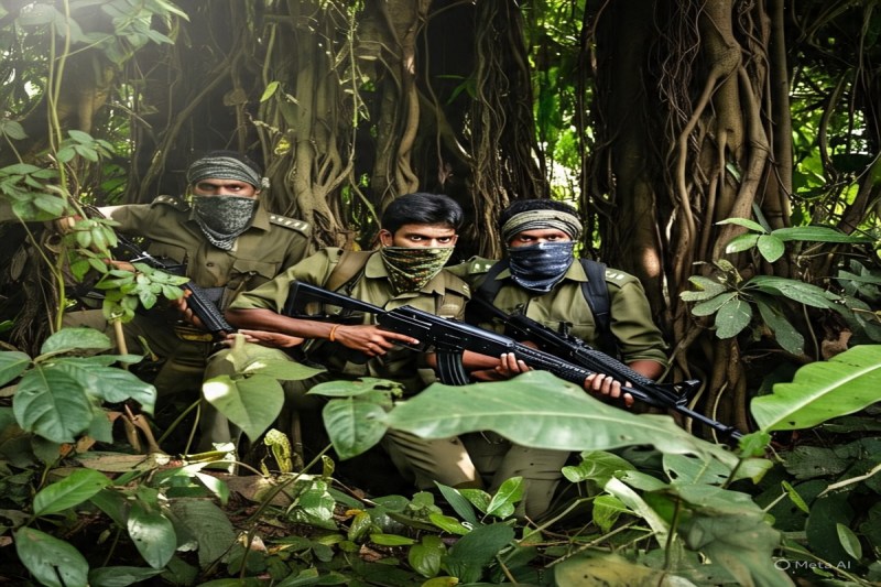 नक्सलियों के खिलाफ चलेगा ऑपरेशन मानसून (Photo AI)