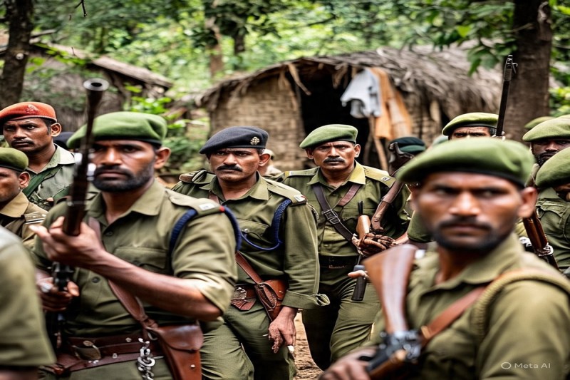 NIA ने 17 नक्सलियों पर दायर की चार्जशीट (Photo AI)