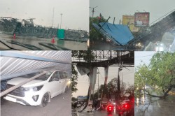 CG Weather: रायपुर में आंधी-तूफान से दिखा कुदरती कहर, तीन शेड गिरने से गाड़ियां
दबी, इधर टोल नाका भी गिरा - image