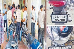 HSRP में ये कैसी गलती…! एक ही गाड़ी में आगे पीछे लगाया अलग नंबर, बड़ी लापरवाही.. - image