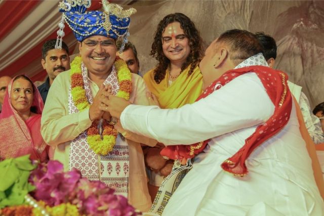 जयपुर में शिवमहापुराण कथा में मुख्यमंत्री भजनलाल शर्मा ने की शिरकत