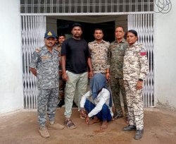 हत्या करने के बाद जंगल में छिपा था आरोपी, गिरफ्तार - image