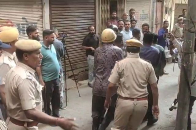fire in Ajmer hotel
