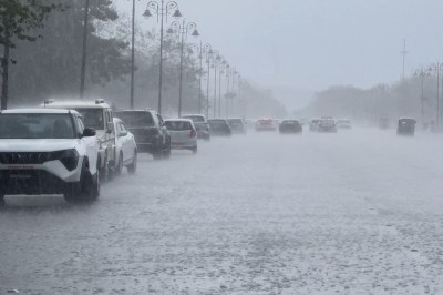 heavy rain in jaipur