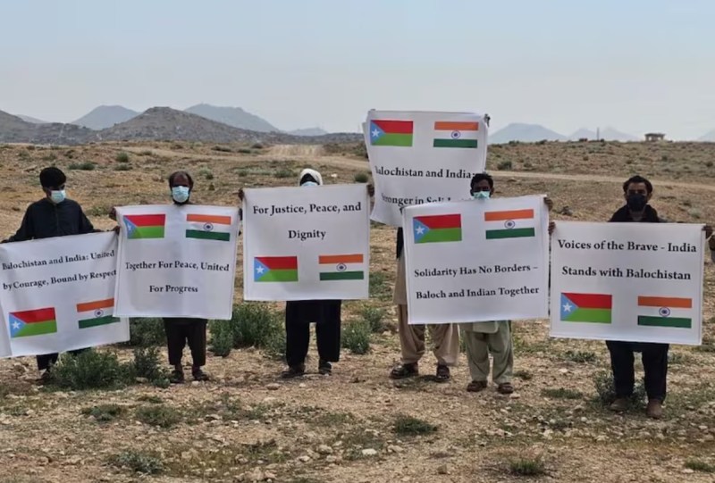 Baloch people asking for unity between India and Balochistan