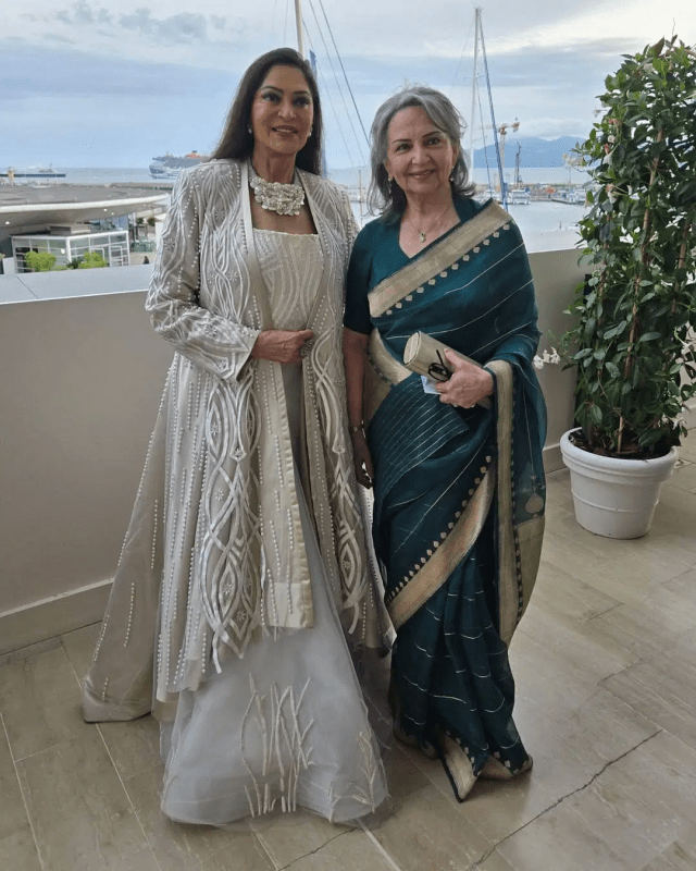 Sharmila Tagore And Simi Garewal at Cannes
