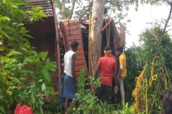 हादसा: तेज रफ्तार मालवाहक खाई में गिरा, चालक सहित 3 की मौत, 7 मजदूरों को आई चोट - image
