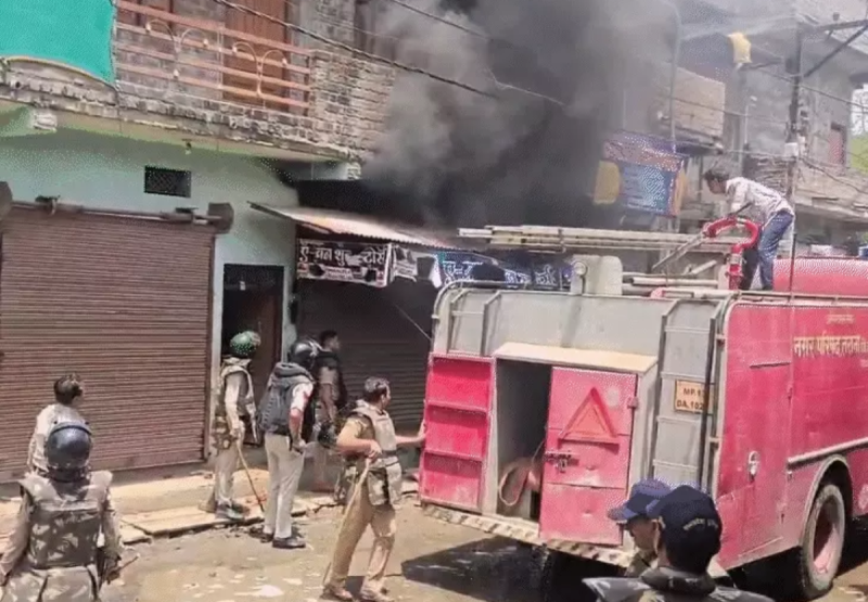 House of accused of love jihad burnt in Bichrod of Ujjain