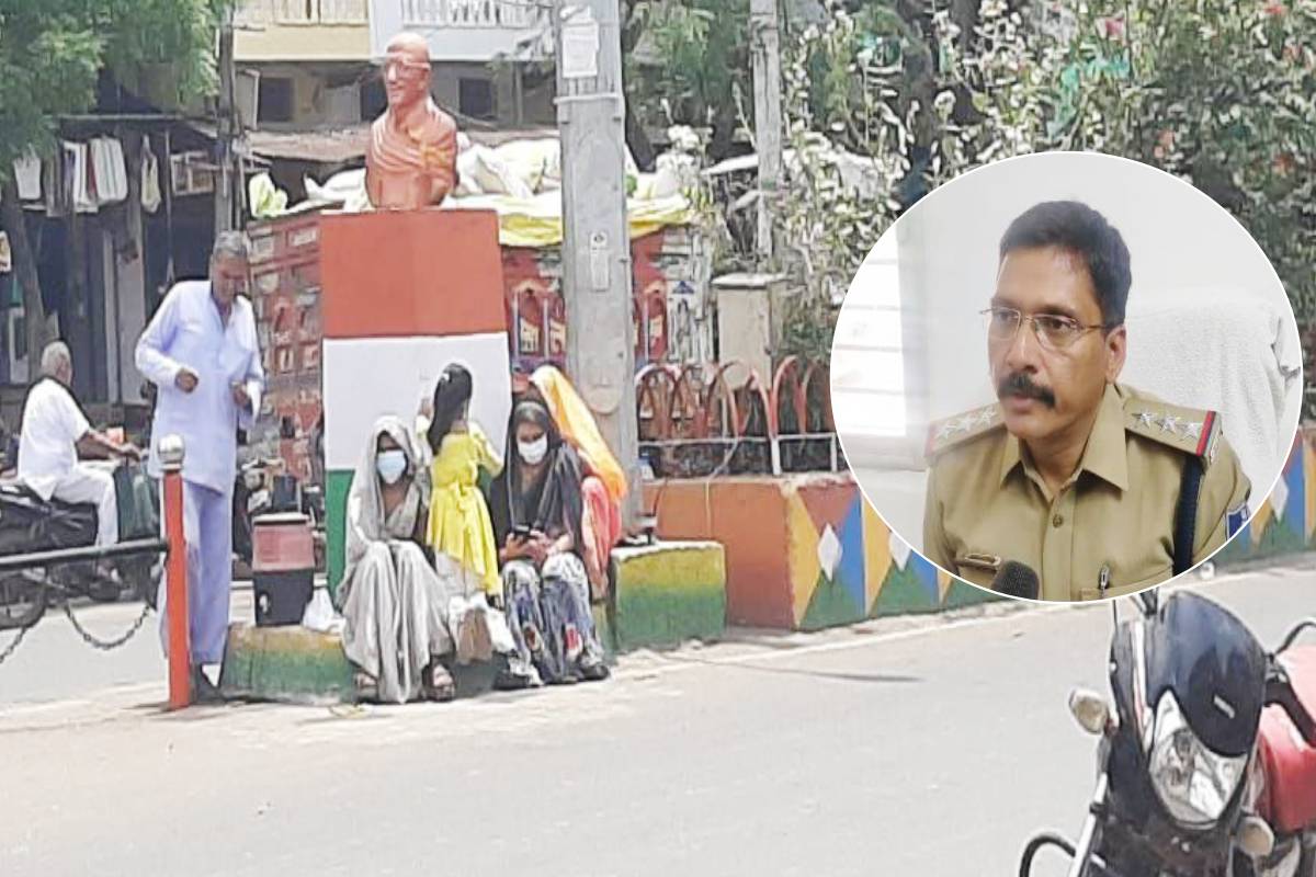 धूप में धरने पर बैठीं मां-बेटी तो एसपी ने टीआई पर लिया एक्शन…