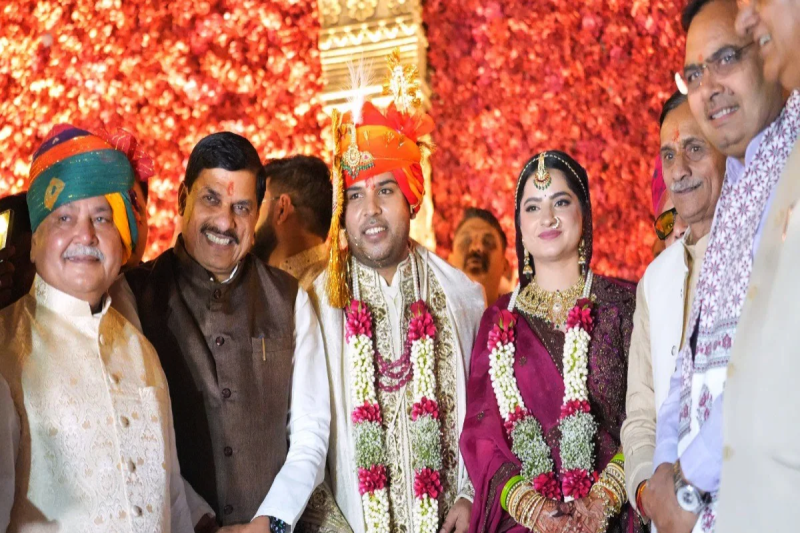 Narendra Singh Tomar son blessing ceremony