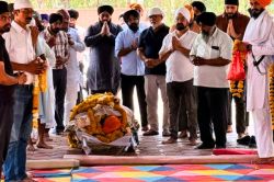 भाजपा के दिग्गज नेता पंचतत्व में विलीन, बेटे ने दी मुखाग्नि - image