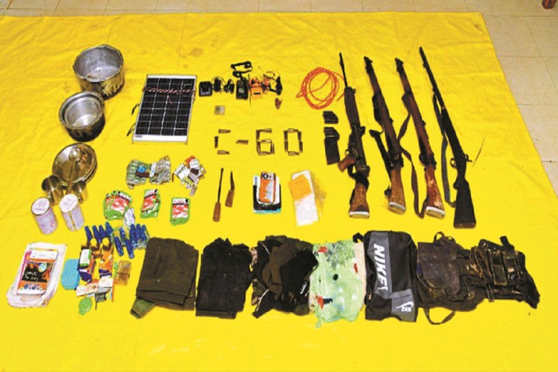 मुठभेड़ में 4 हार्डकोर नक्सली ढेर (फोटो सोर्स - पत्रिका)