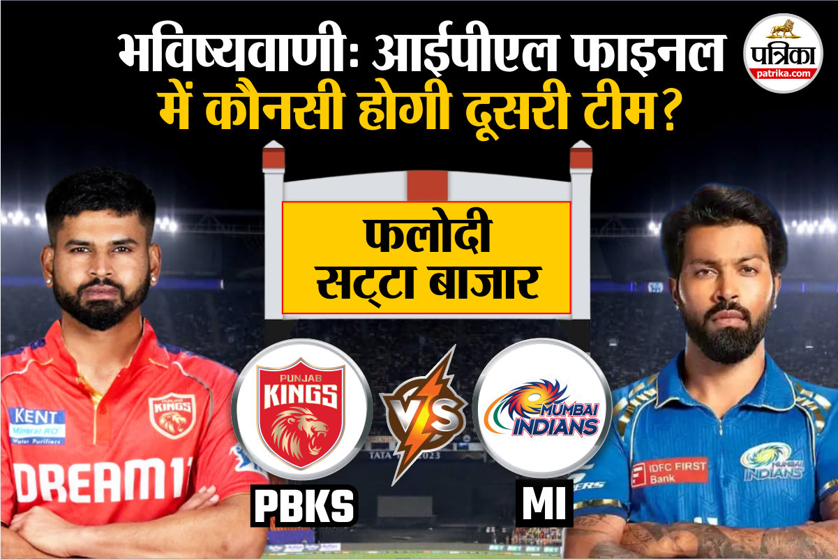 PBKS vs MI Qualifier 2: Phalodi Satta Bazar की भविष्यवाणी, जीत के साथ इस टीम को
मिलेगी IPL फाइनल में जगह